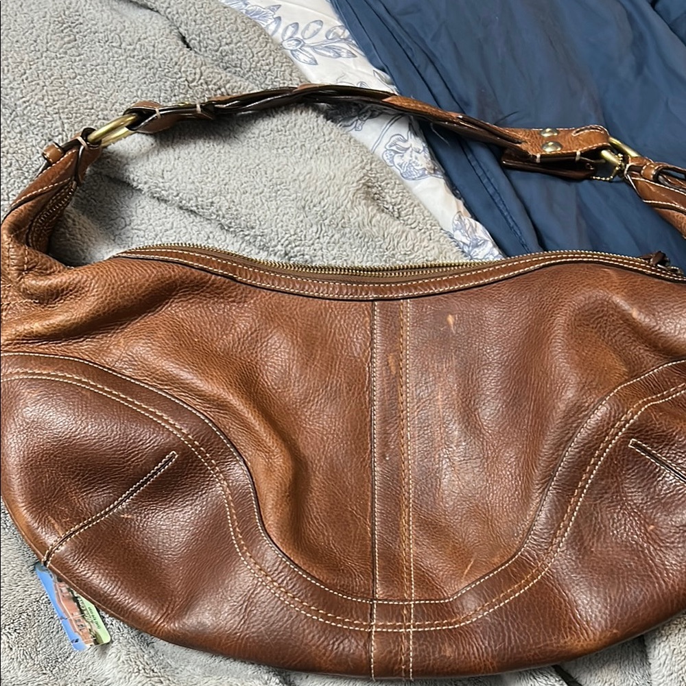 Brown Leather Shoulder Bag